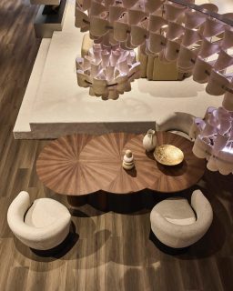 My « Bisous » dining table designed for @linteloo at Salone Del Mobile 2025 - Hall 11 - Booth E22

Chairs by @guillaume_lopez_ 
Art by @grietjeschepers 

#linteloo #anthonyguerrée #salonedelmobile #milandesignweek2025 #furnituredesign #woodworking